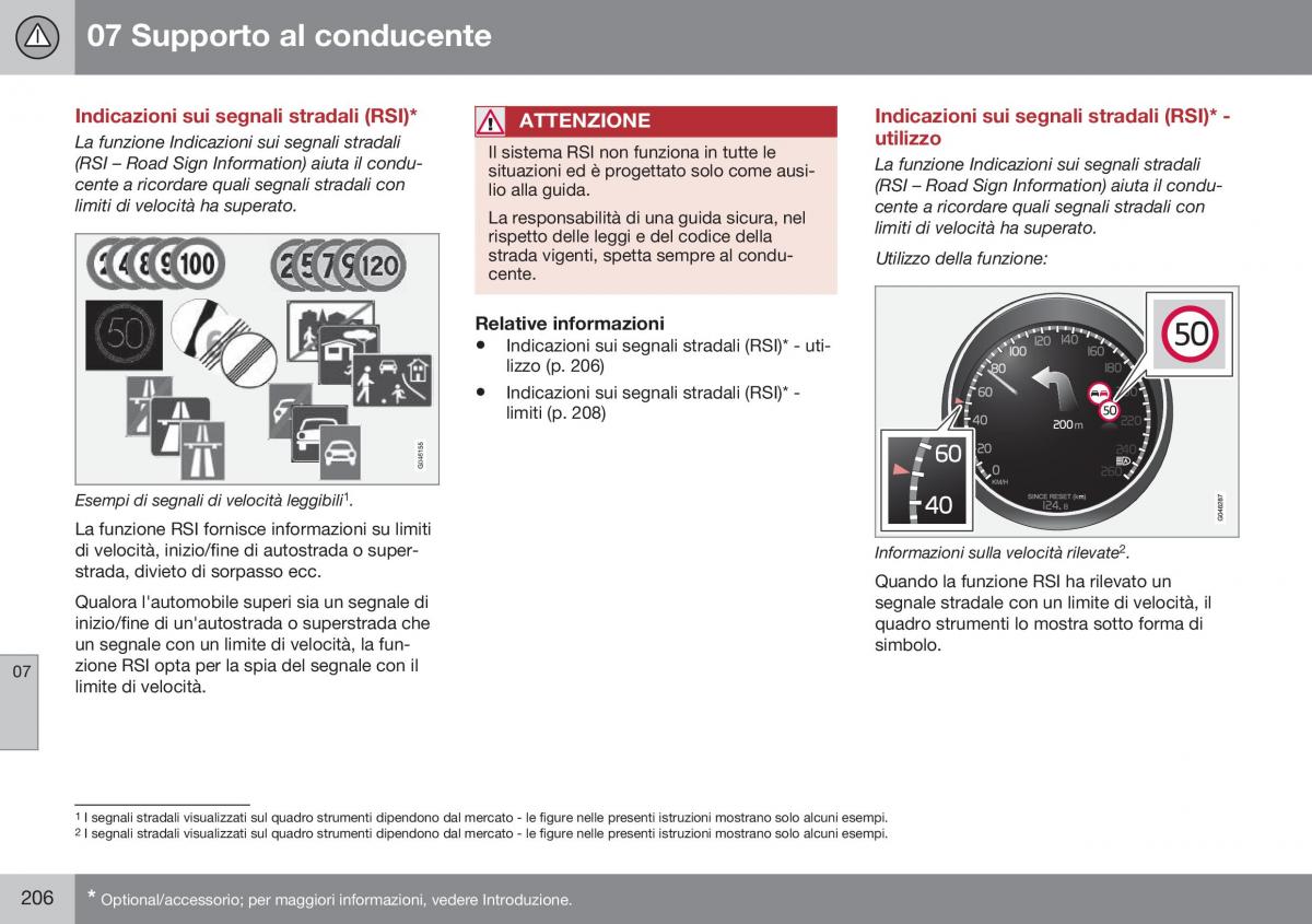 Volvo XC70 Cross Country II 2 manuale del proprietario / page 208