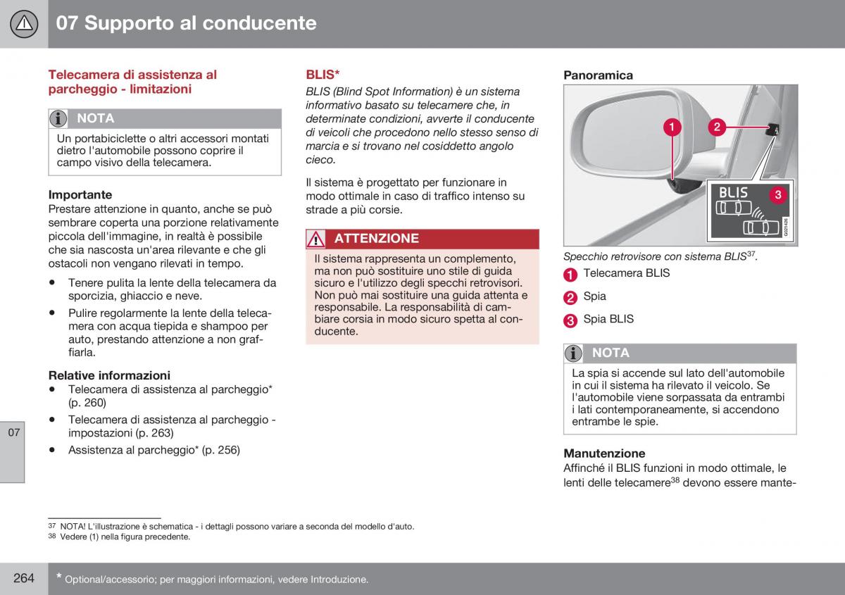 Volvo XC70 Cross Country II 2 manuale del proprietario / page 266