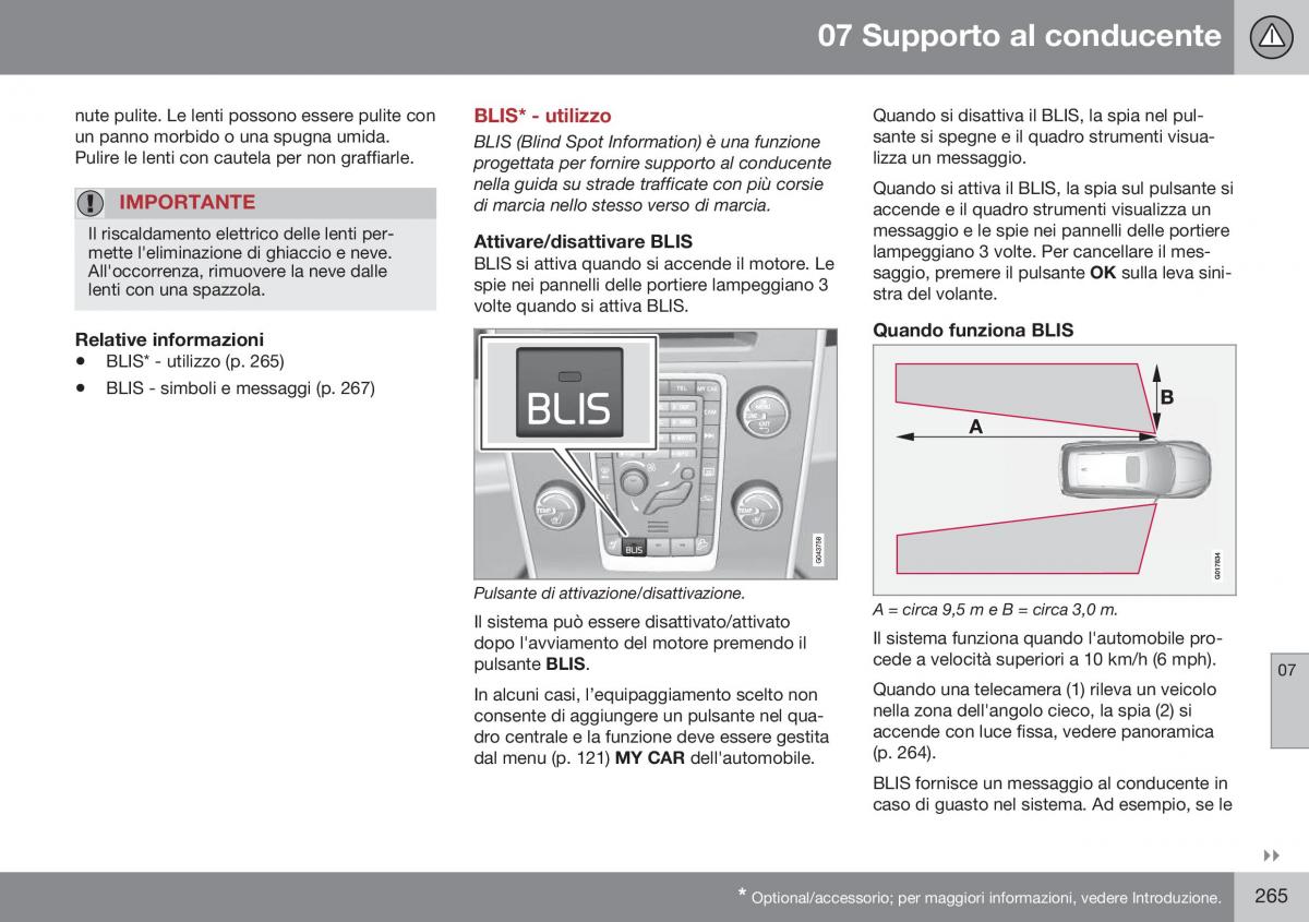 Volvo XC70 Cross Country II 2 manuale del proprietario / page 267