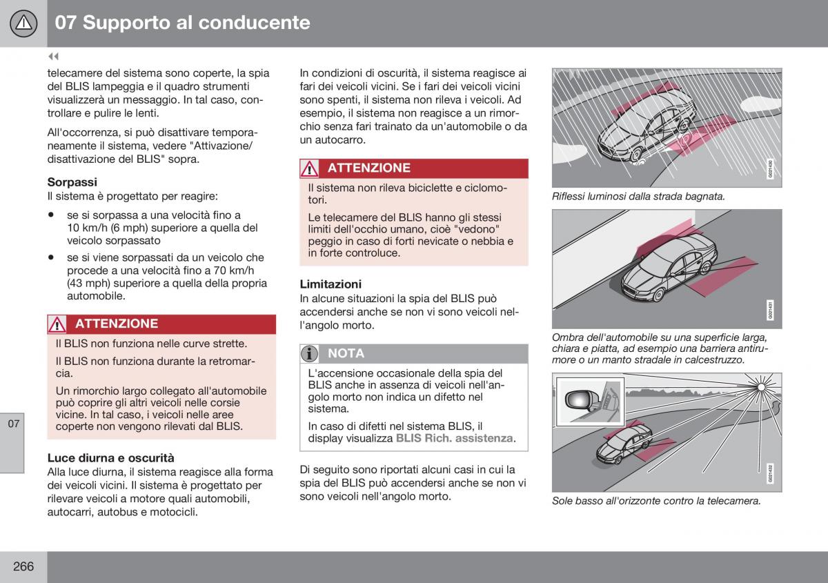 Volvo XC70 Cross Country II 2 manuale del proprietario / page 268