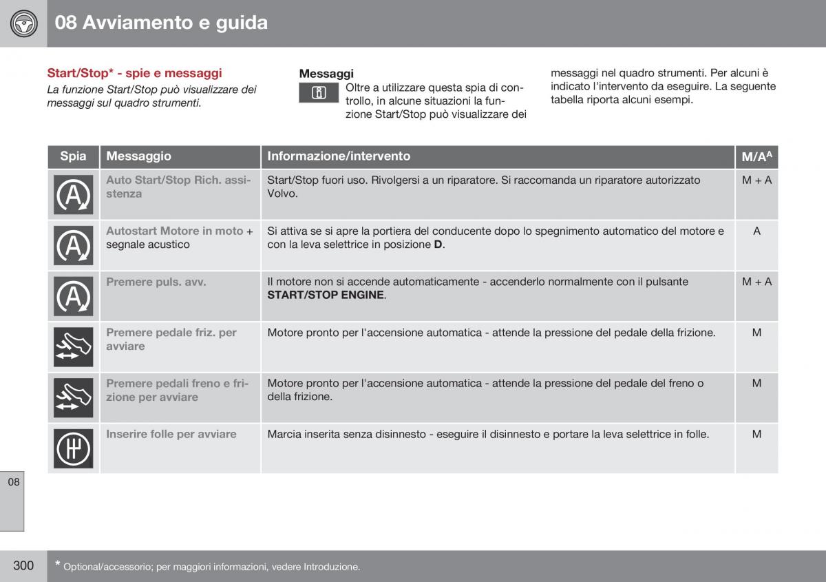 Volvo XC70 Cross Country II 2 manuale del proprietario / page 302