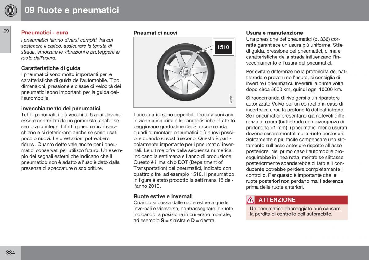 Volvo XC70 Cross Country II 2 manuale del proprietario / page 336