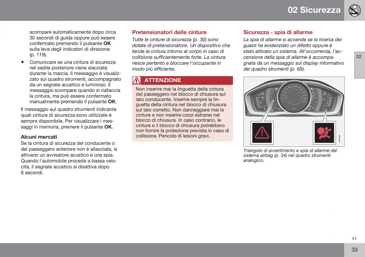 Volvo XC70 Cross Country II 2 manuale del proprietario / page 35