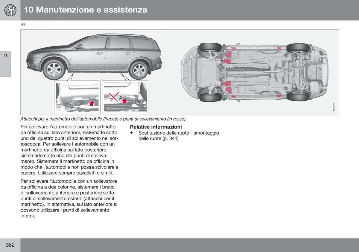 Volvo XC70 Cross Country II 2 manuale del proprietario / page 364