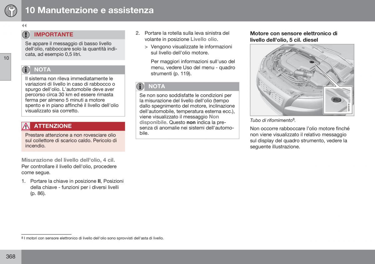 Volvo XC70 Cross Country II 2 manuale del proprietario / page 370