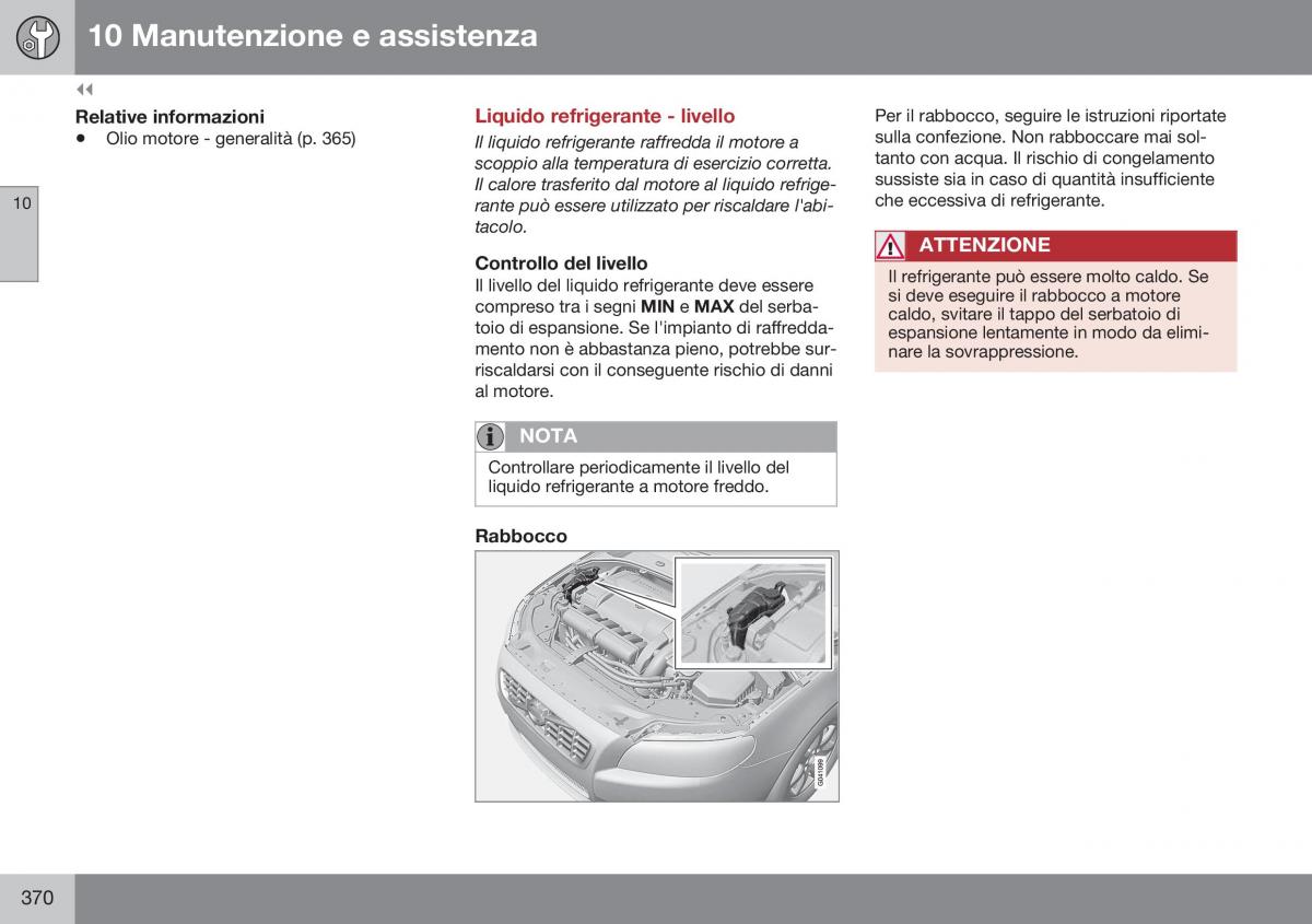 Volvo XC70 Cross Country II 2 manuale del proprietario / page 372