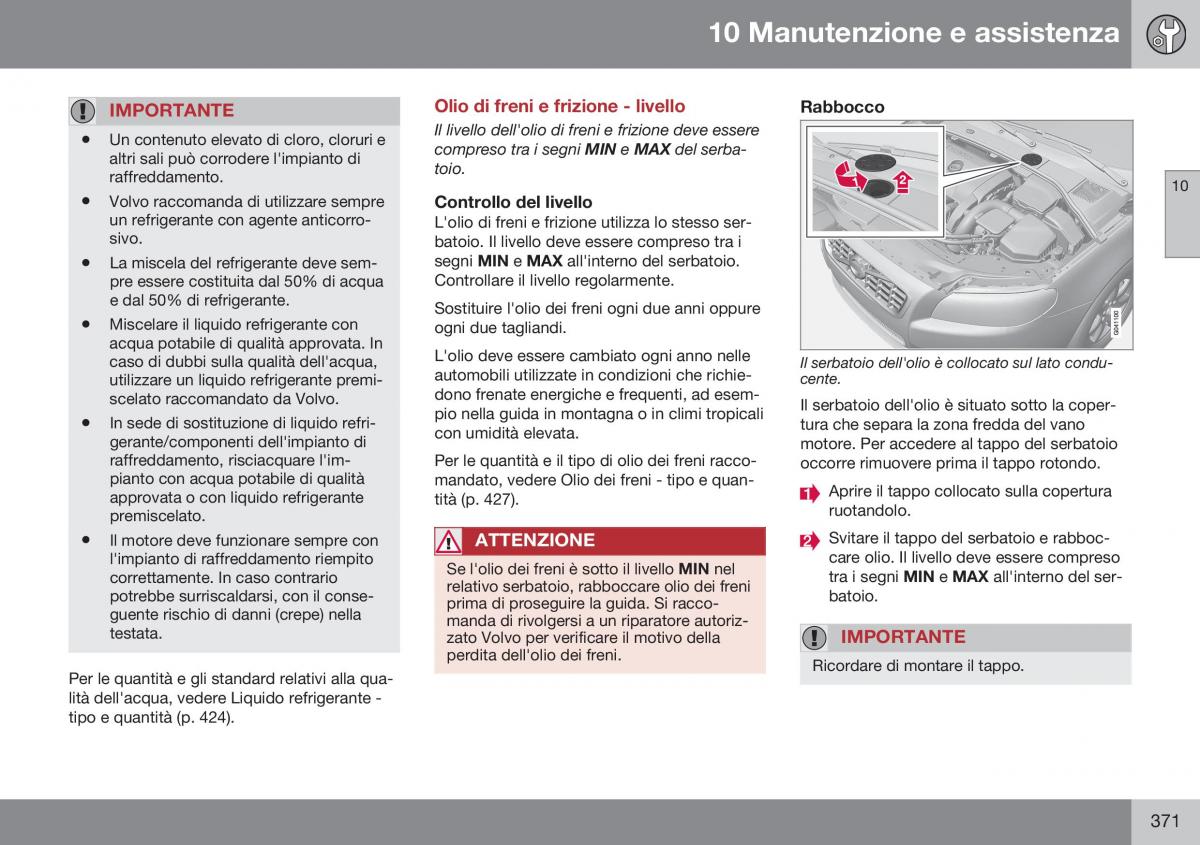 Volvo XC70 Cross Country II 2 manuale del proprietario / page 373