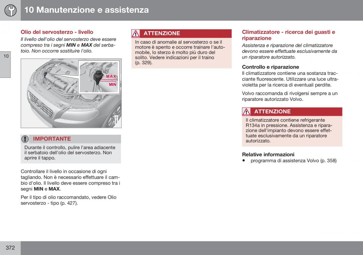 Volvo XC70 Cross Country II 2 manuale del proprietario / page 374