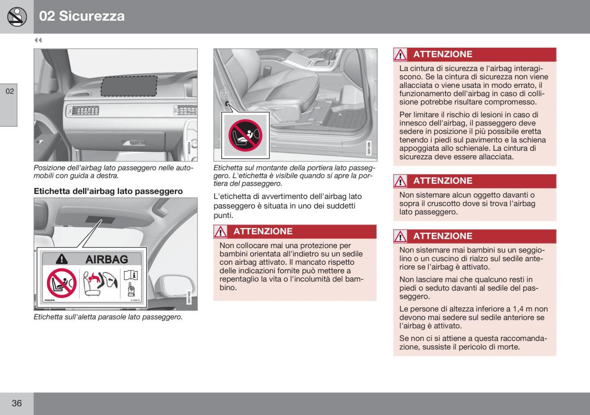 Volvo XC70 Cross Country II 2 manuale del proprietario / page 38