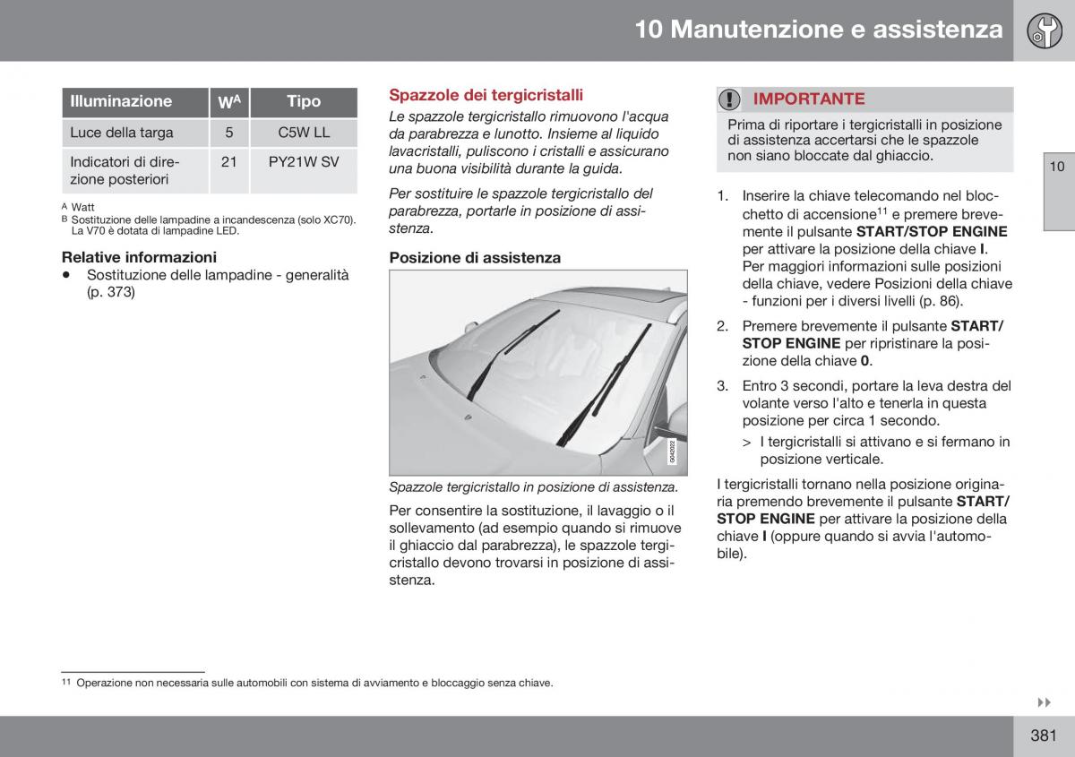 Volvo XC70 Cross Country II 2 manuale del proprietario / page 383