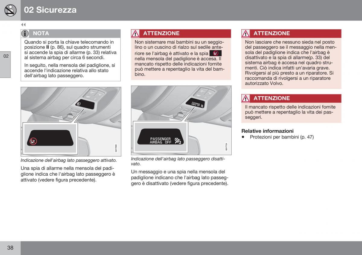 Volvo XC70 Cross Country II 2 manuale del proprietario / page 40