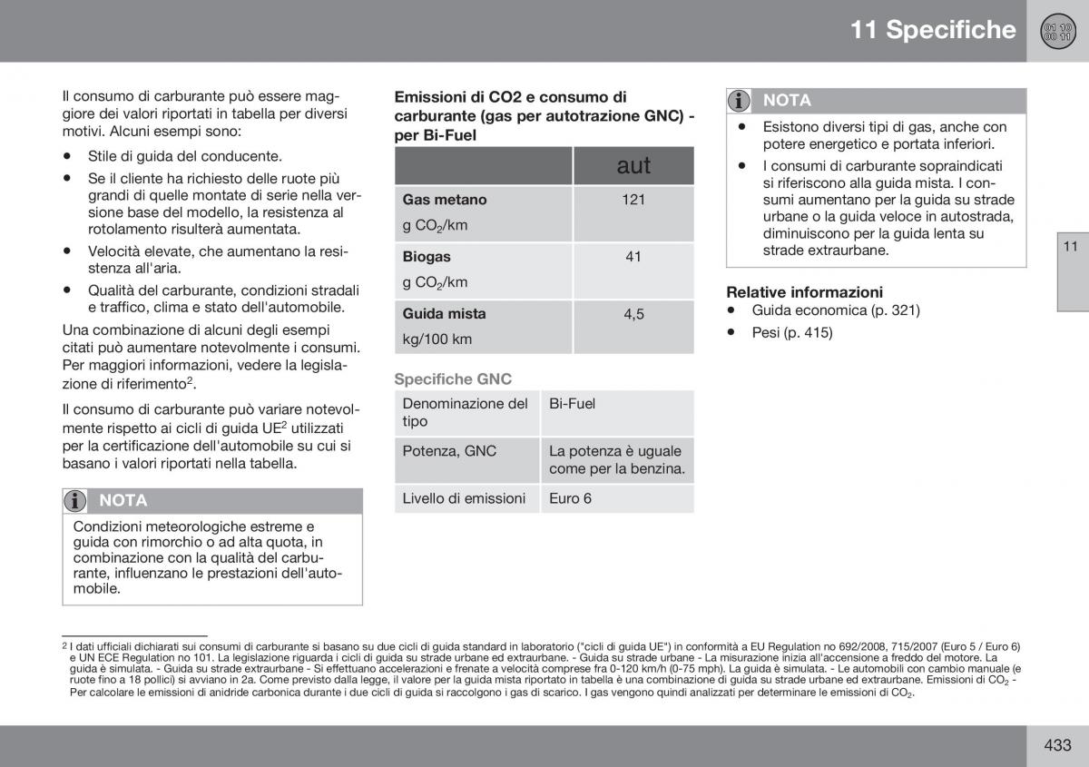 Volvo XC70 Cross Country II 2 manuale del proprietario / page 435