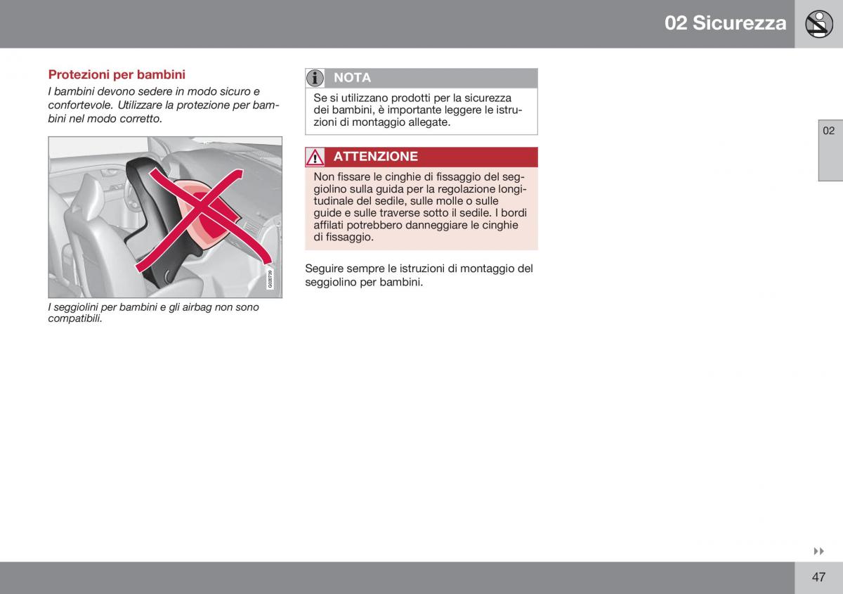 Volvo XC70 Cross Country II 2 manuale del proprietario / page 49