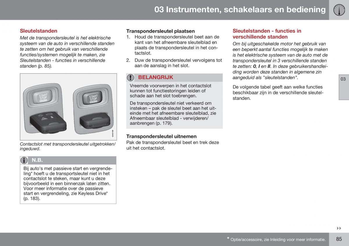 Volvo XC70 Cross Country II 2 handleiding / page 87