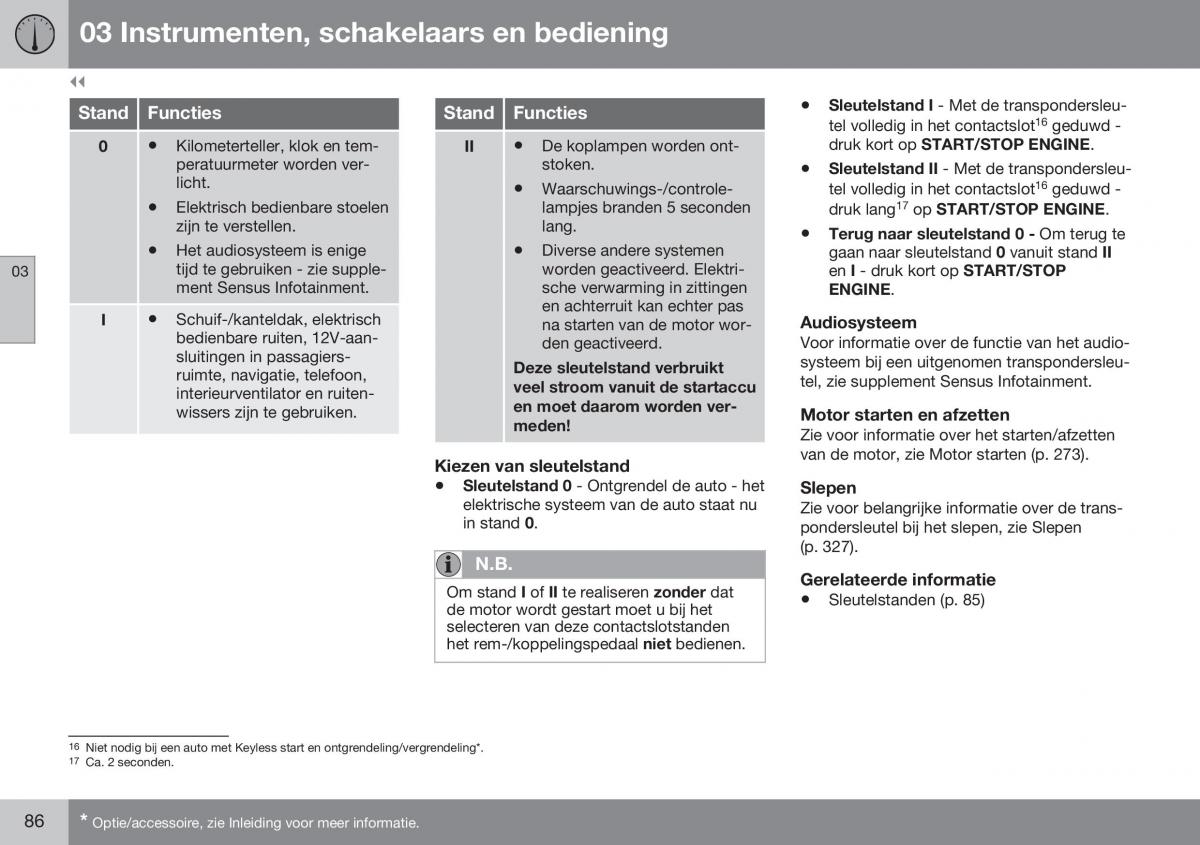 Volvo XC70 Cross Country II 2 handleiding / page 88