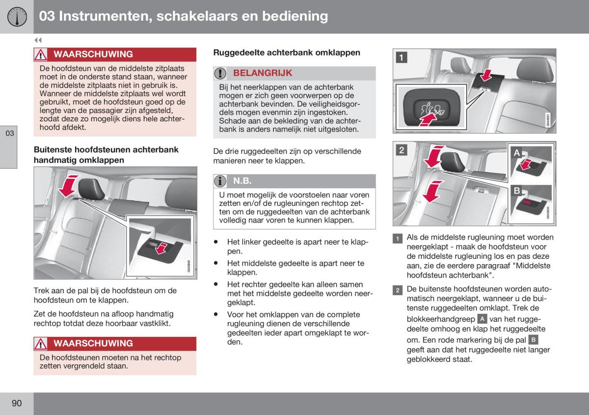 Volvo XC70 Cross Country II 2 handleiding / page 92