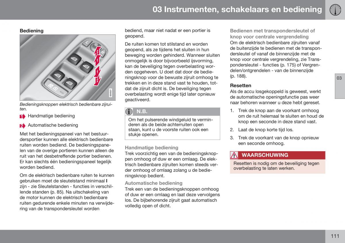 Volvo XC70 Cross Country II 2 handleiding / page 113