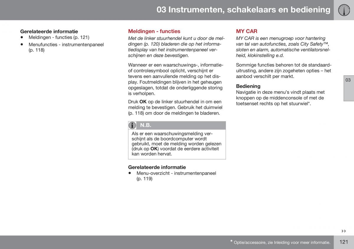 Volvo XC70 Cross Country II 2 handleiding / page 123