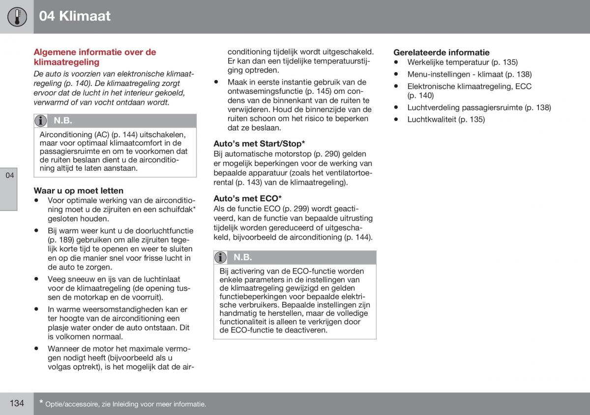 Volvo XC70 Cross Country II 2 handleiding / page 136