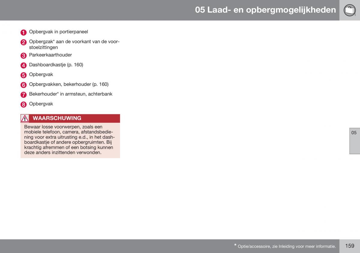 Volvo XC70 Cross Country II 2 handleiding / page 161