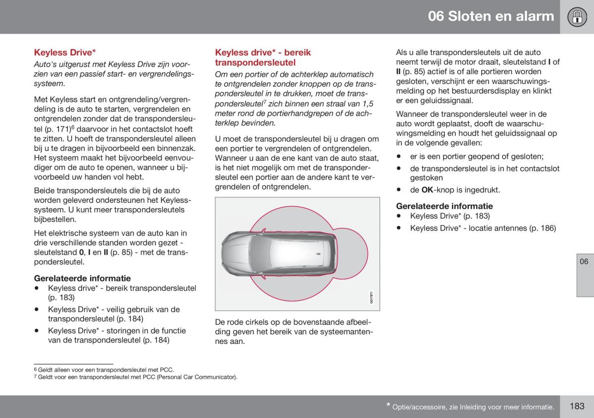 Volvo XC70 Cross Country II 2 handleiding / page 185