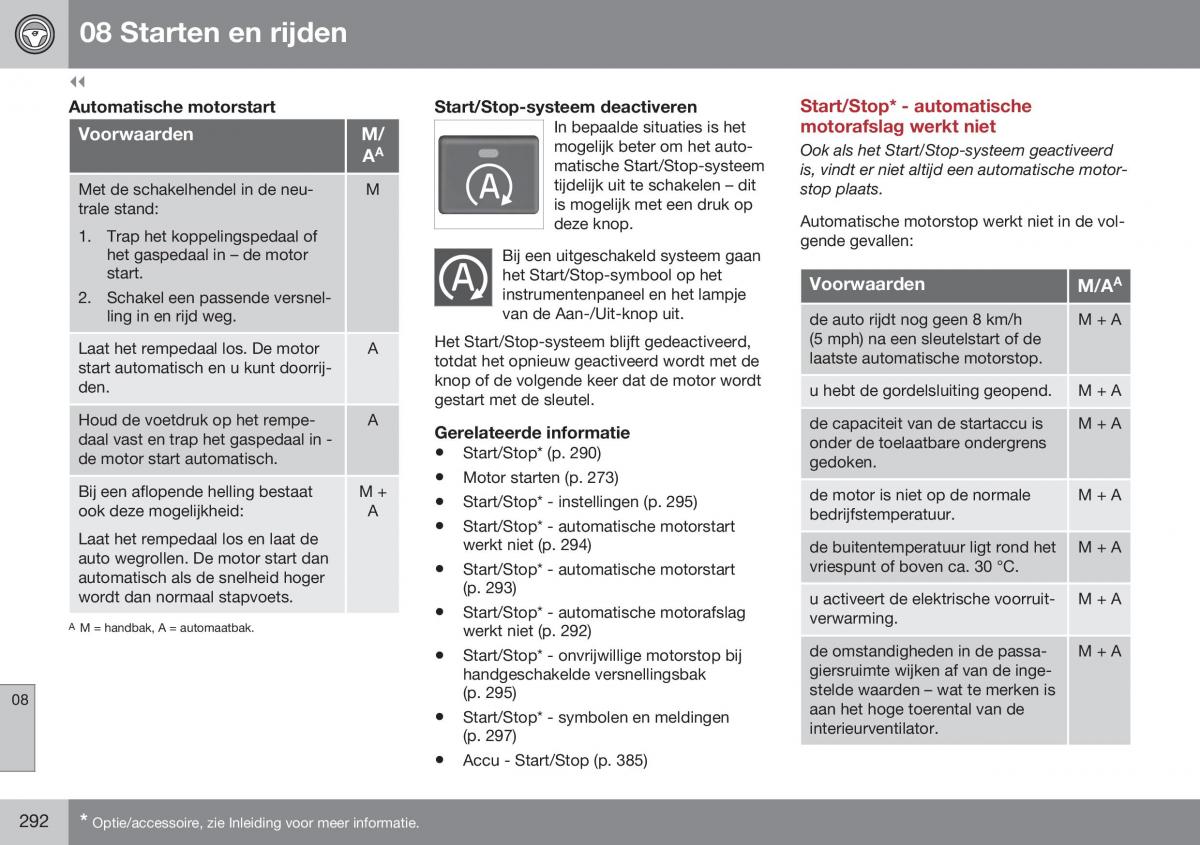 Volvo XC70 Cross Country II 2 handleiding / page 294