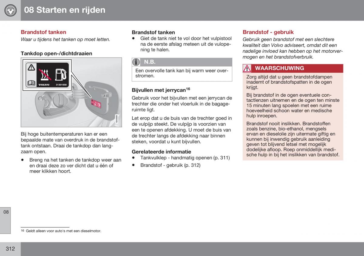 Volvo XC70 Cross Country II 2 handleiding / page 314