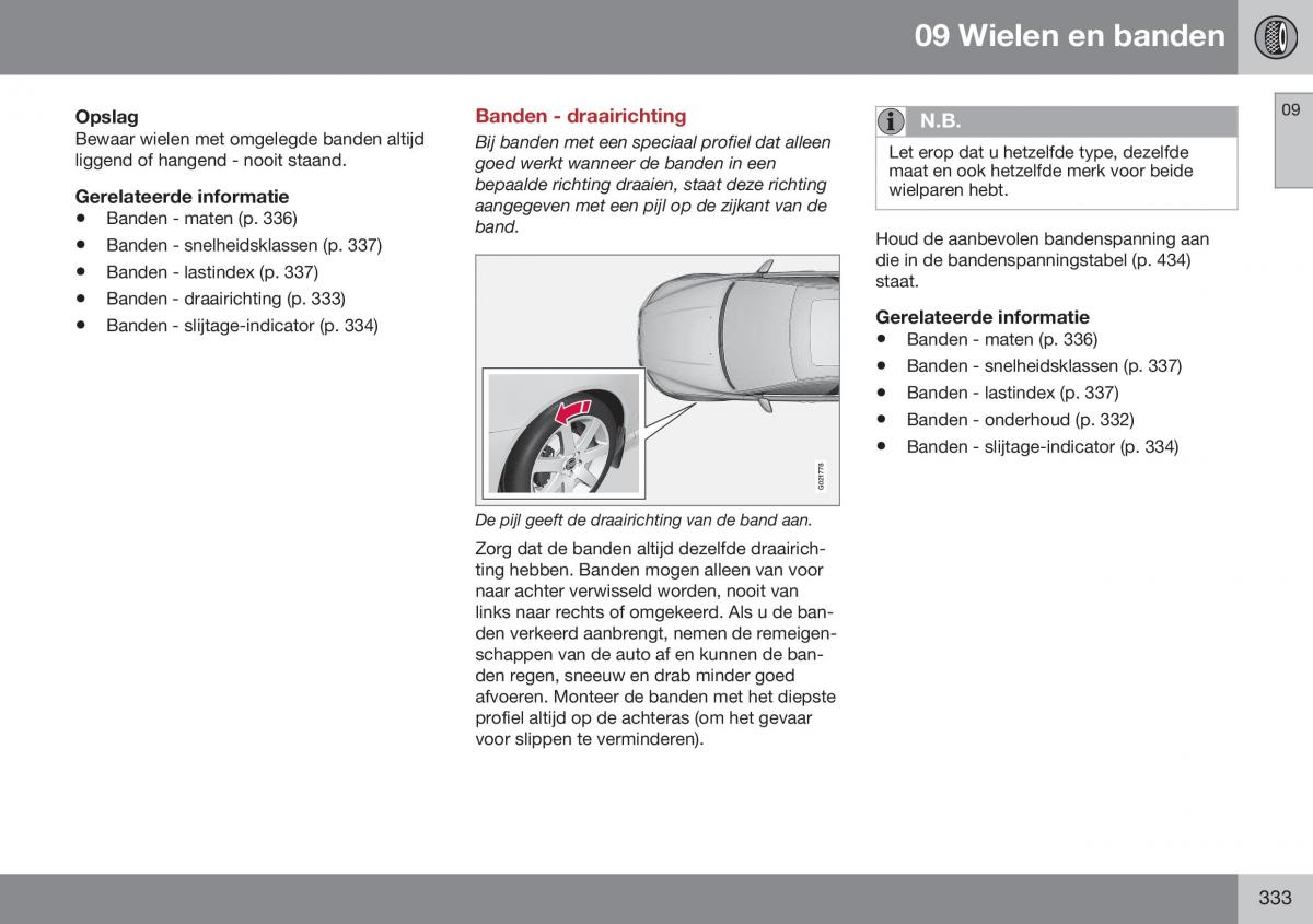 Volvo XC70 Cross Country II 2 handleiding / page 335