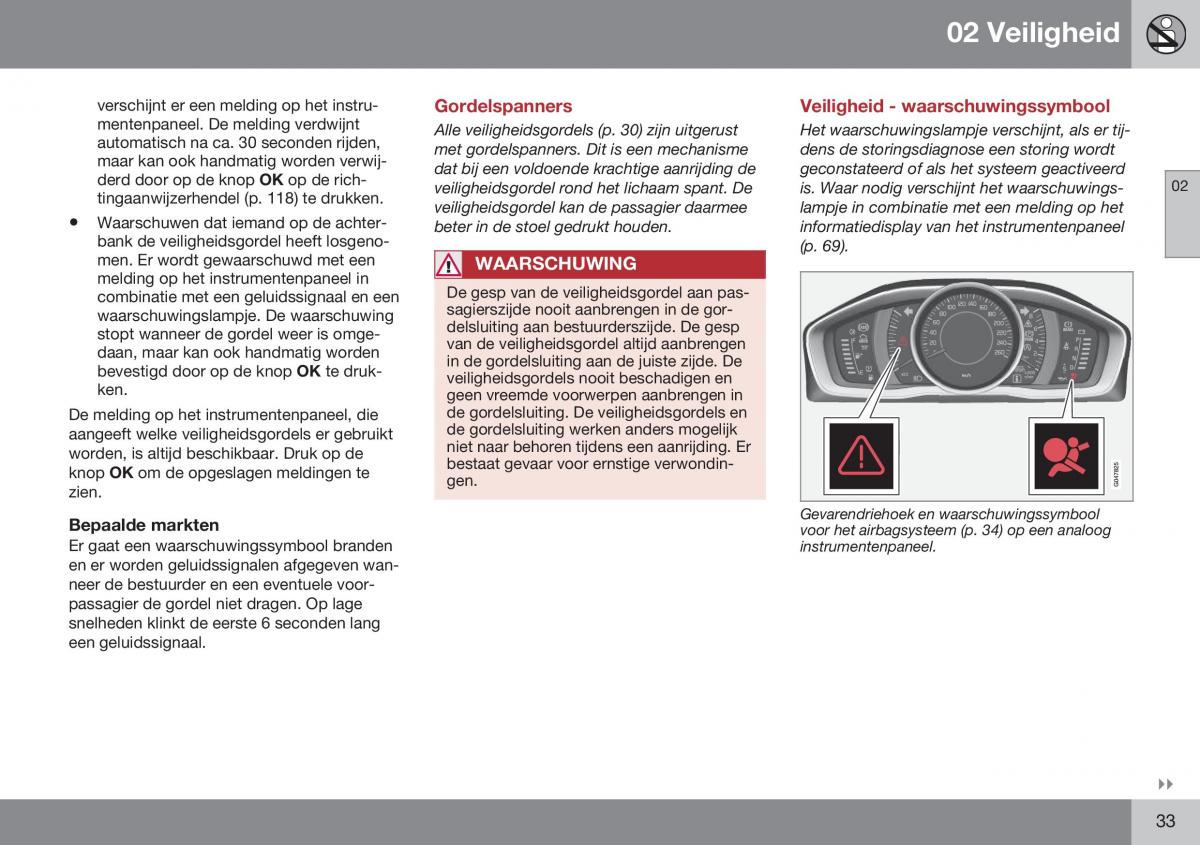 Volvo XC70 Cross Country II 2 handleiding / page 35