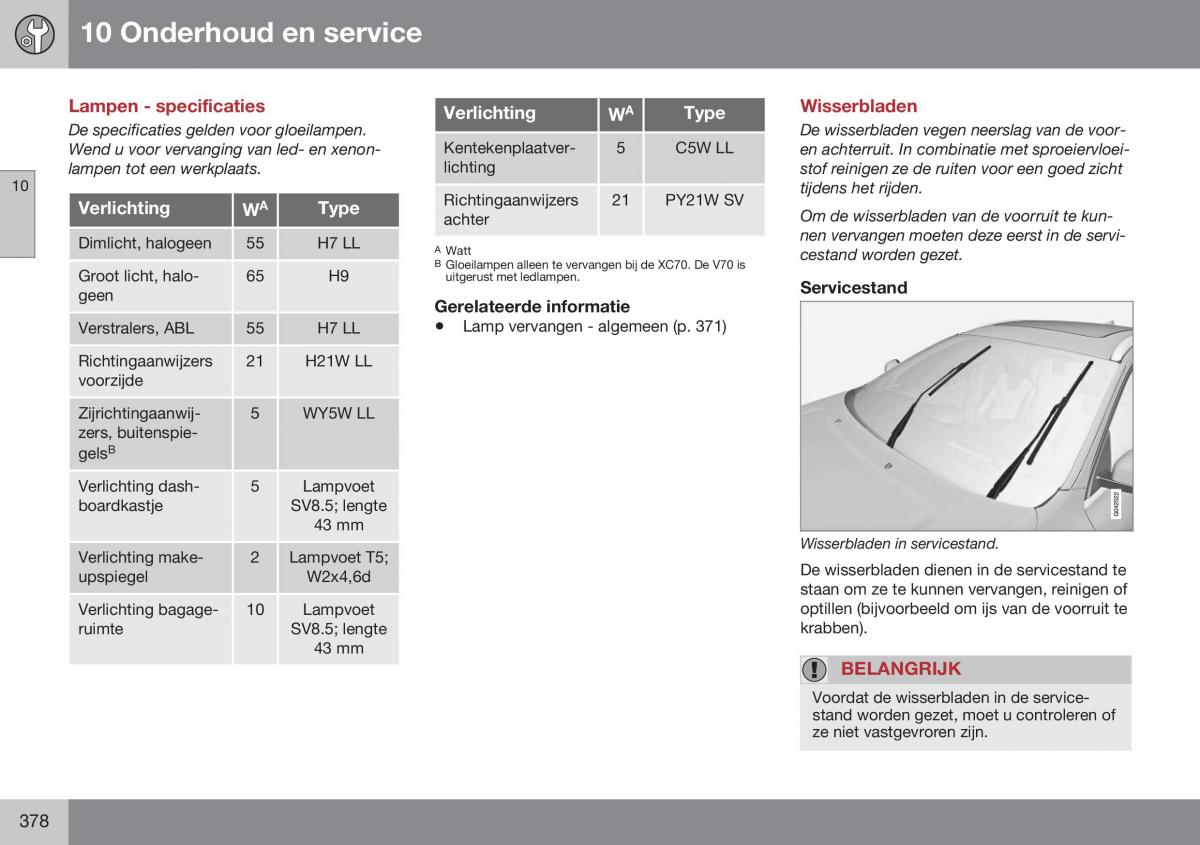 Volvo XC70 Cross Country II 2 handleiding / page 380