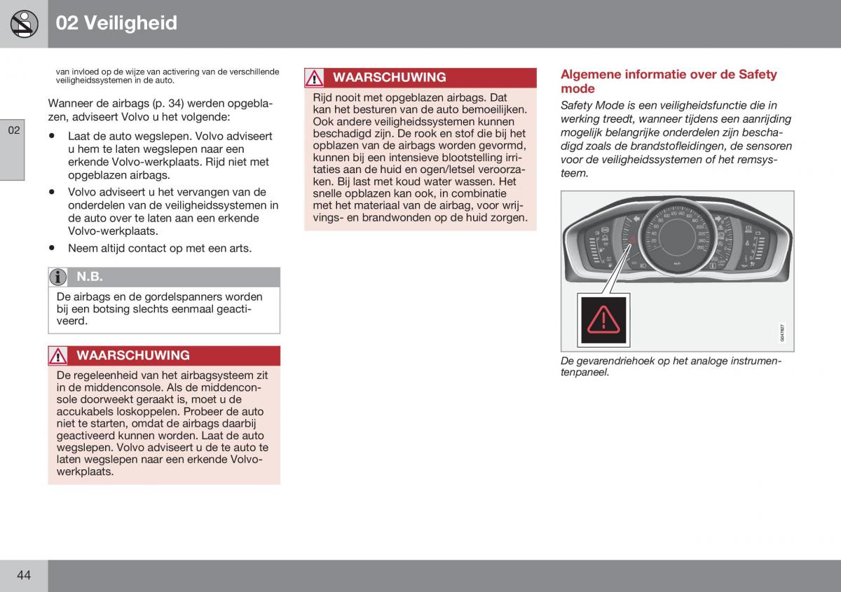 Volvo XC70 Cross Country II 2 handleiding / page 46