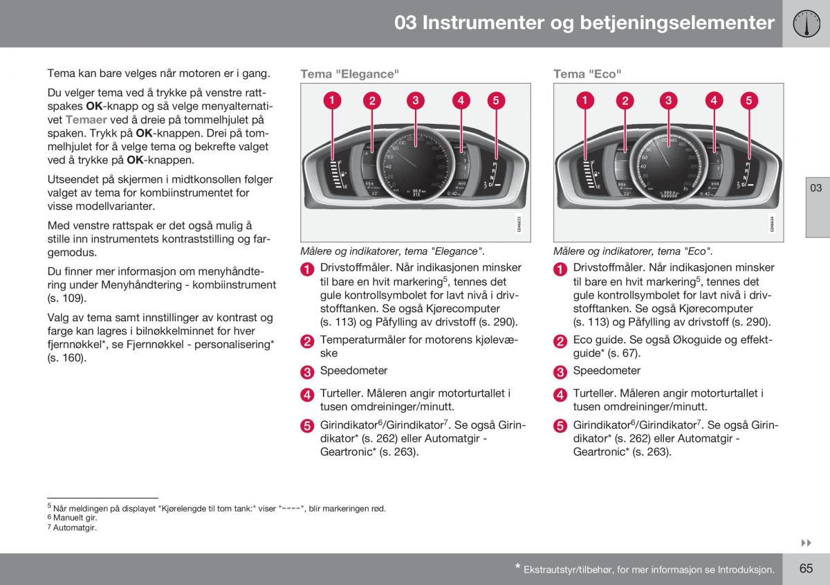 Volvo XC70 Cross Country II 2 bruksanvisningen / page 67