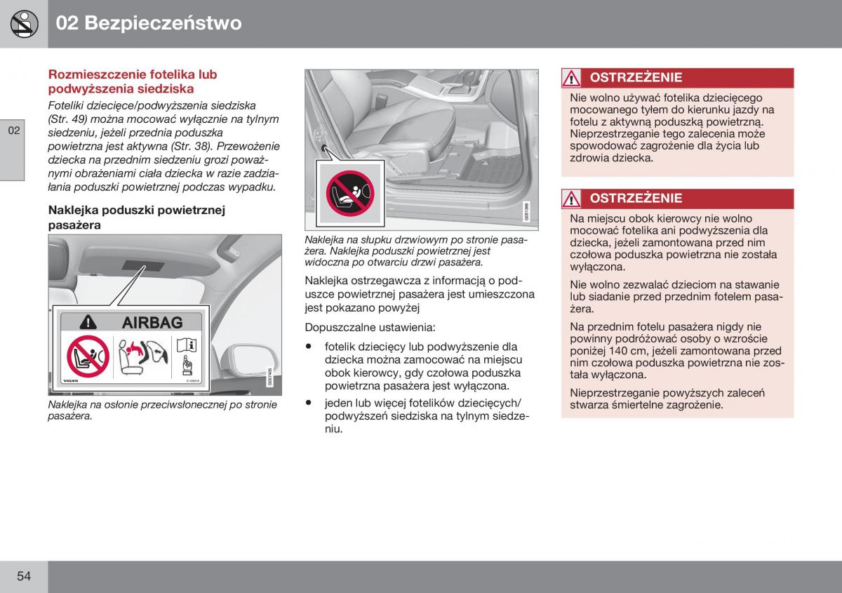 Volvo XC70 Cross Country II 2 instrukcja obslugi / page 56