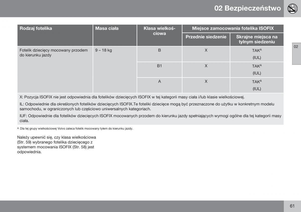 Volvo XC70 Cross Country II 2 instrukcja obslugi / page 63