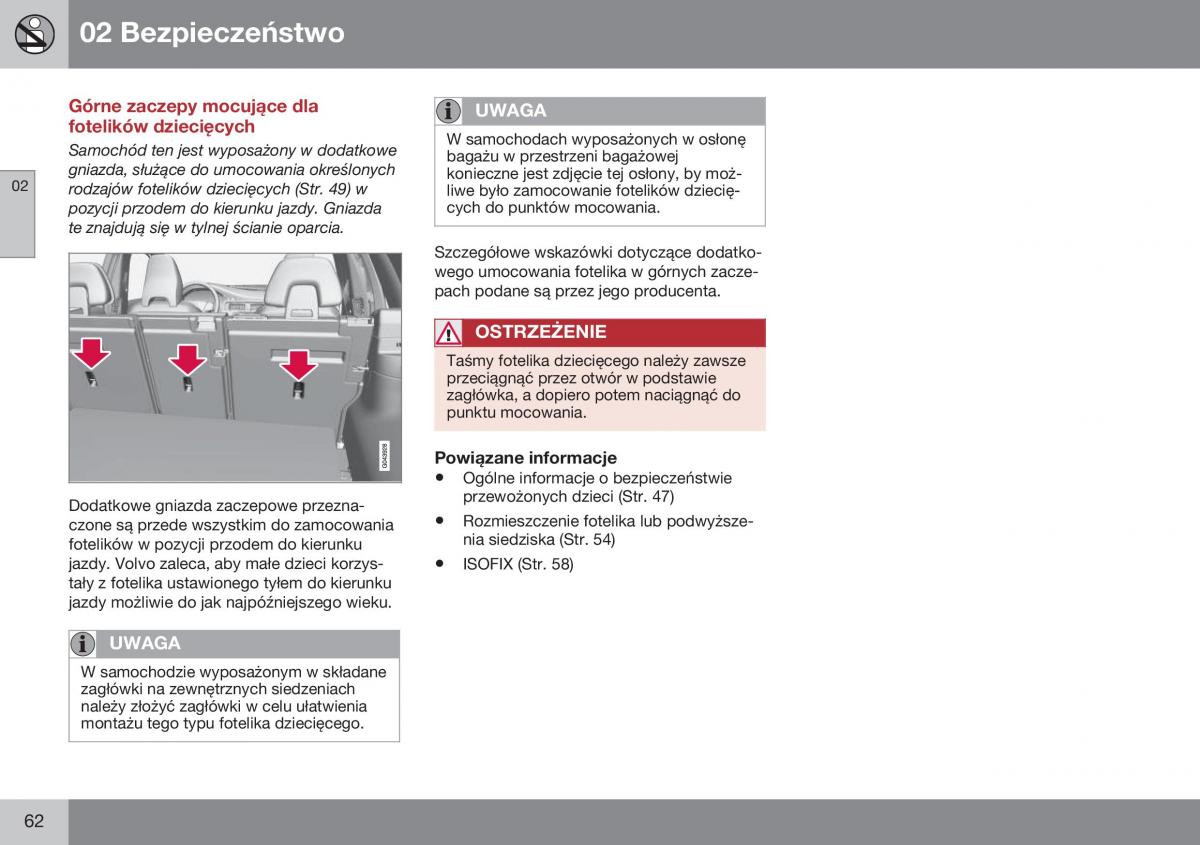 Volvo XC70 Cross Country II 2 instrukcja obslugi / page 64