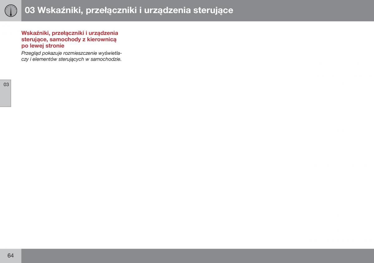 Volvo XC70 Cross Country II 2 instrukcja obslugi / page 66