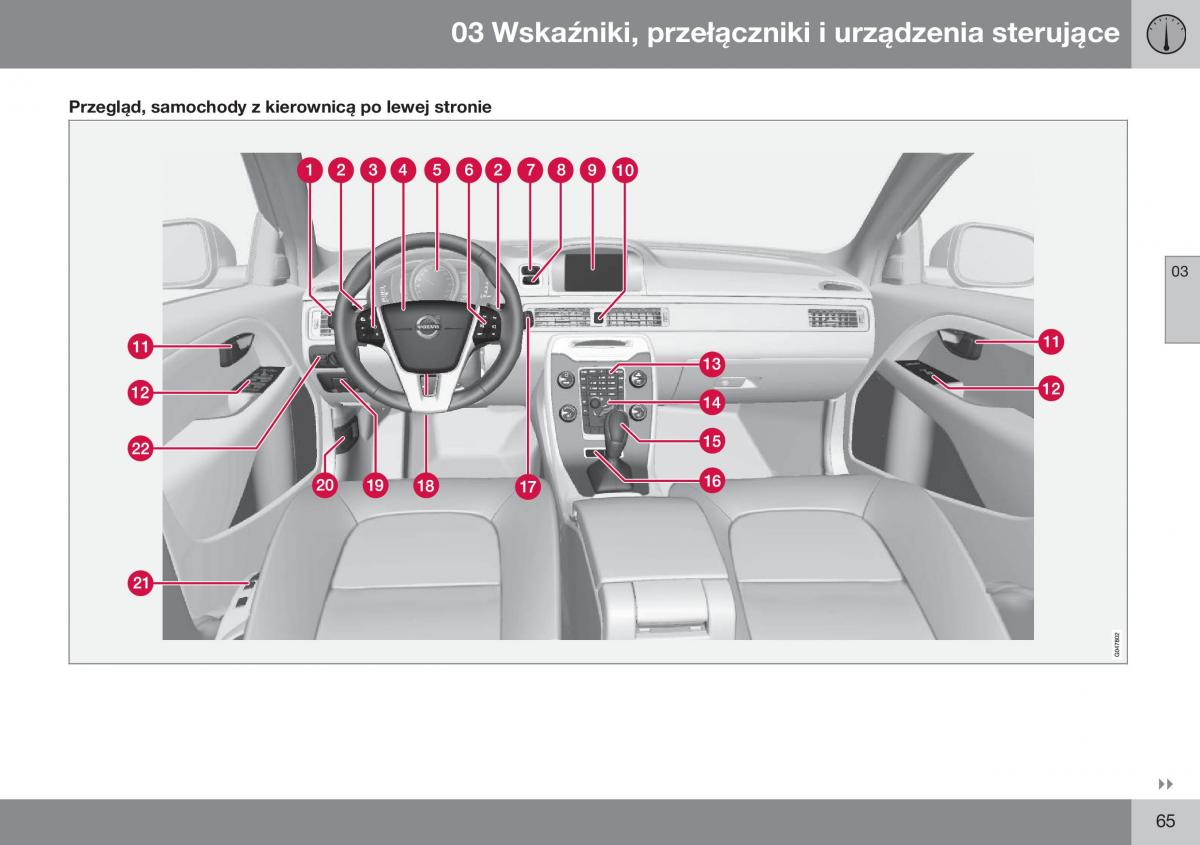 Volvo XC70 Cross Country II 2 instrukcja obslugi / page 67