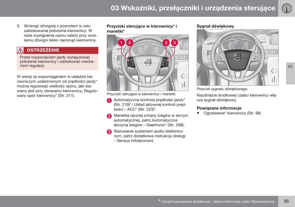 Volvo XC70 Cross Country II 2 instrukcja obslugi / page 97