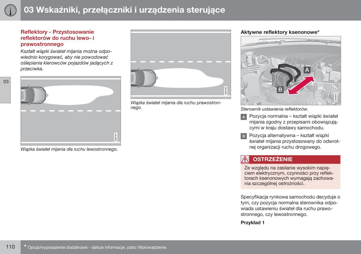 Volvo XC70 Cross Country II 2 instrukcja obslugi / page 112