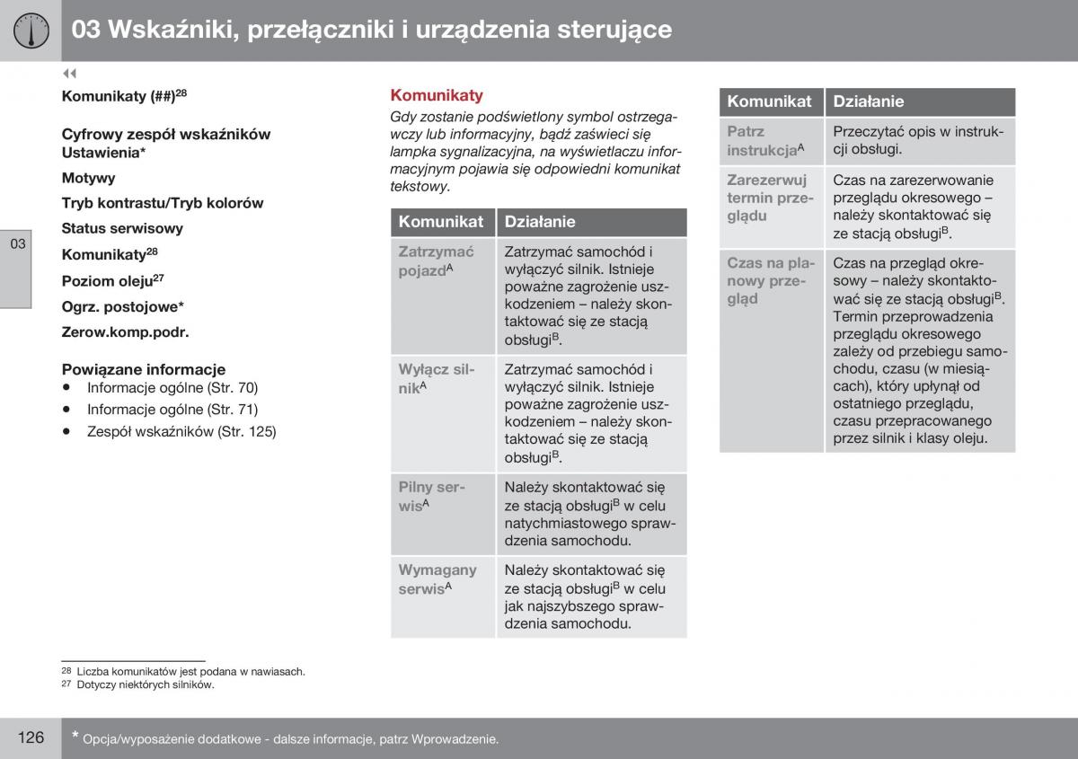 Volvo XC70 Cross Country II 2 instrukcja obslugi / page 128