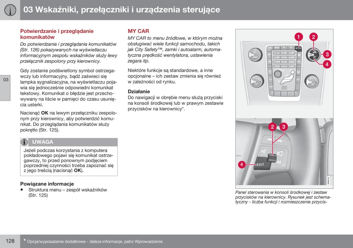 Volvo XC70 Cross Country II 2 instrukcja obslugi / page 130