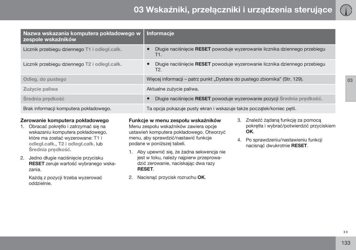 Volvo XC70 Cross Country II 2 instrukcja obslugi / page 135