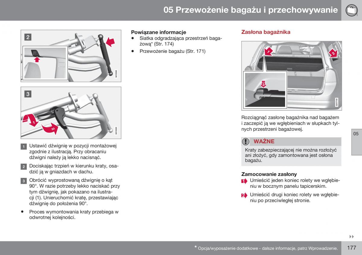 Volvo XC70 Cross Country II 2 instrukcja obslugi / page 179