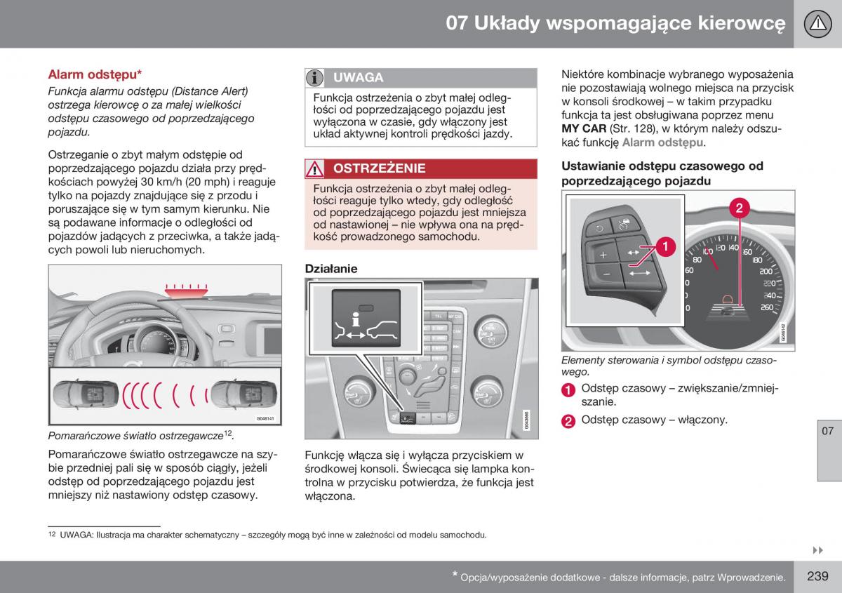 Volvo XC70 Cross Country II 2 instrukcja obslugi / page 241