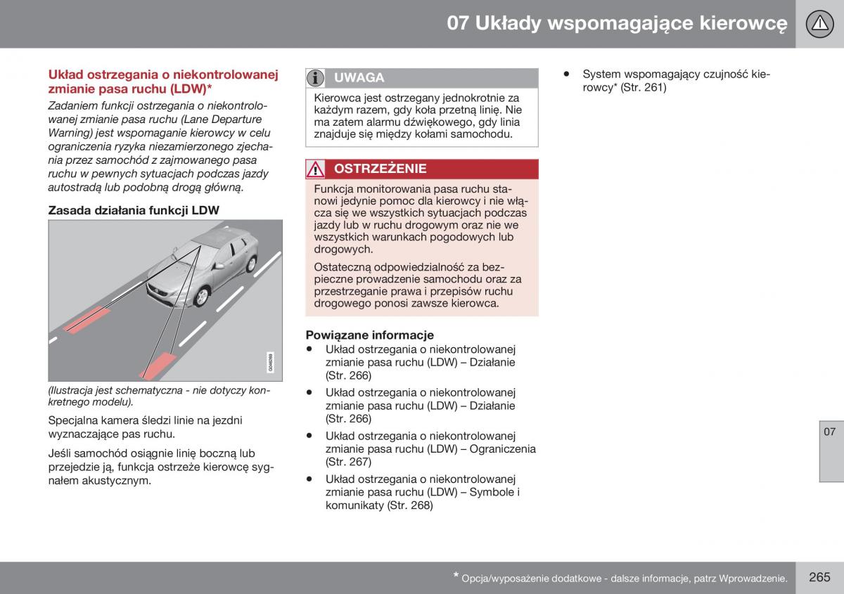 Volvo XC70 Cross Country II 2 instrukcja obslugi / page 267