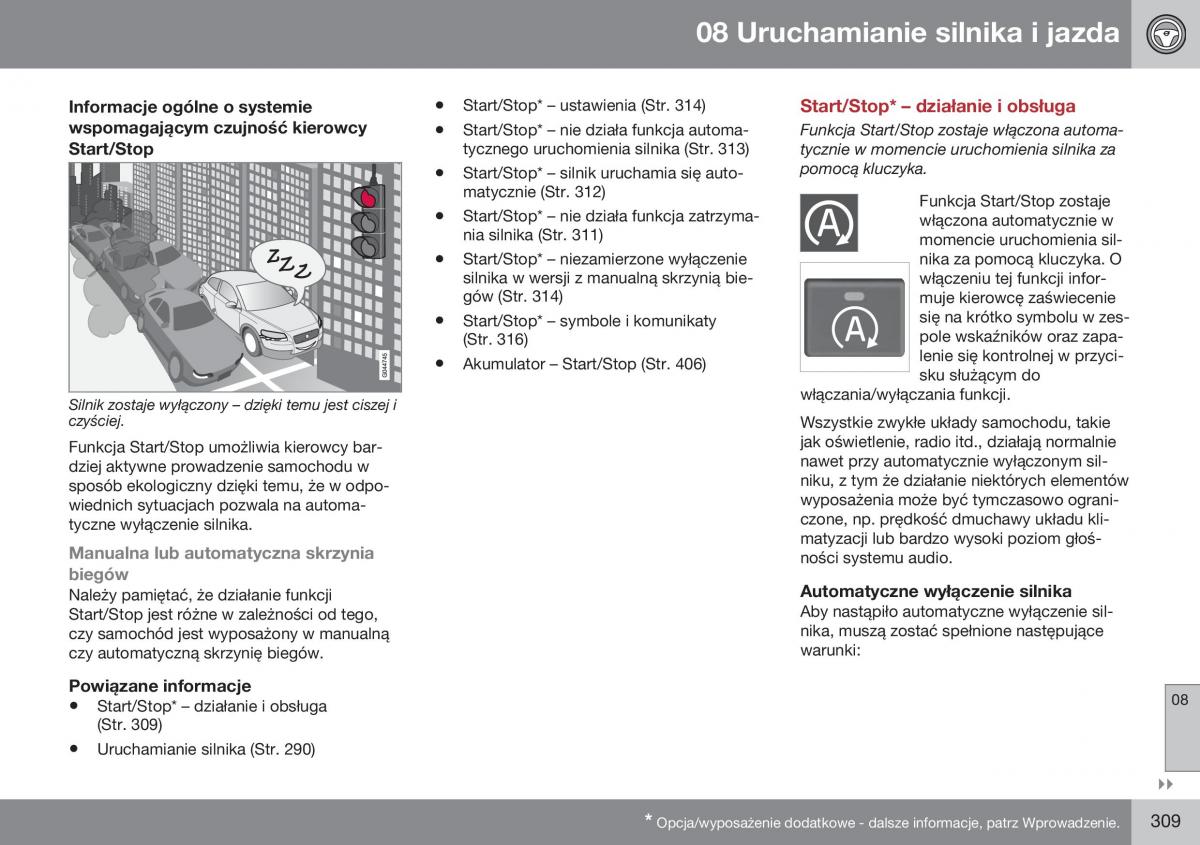 Volvo XC70 Cross Country II 2 instrukcja obslugi / page 311