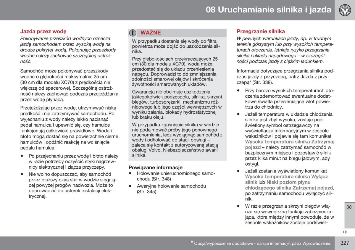 Volvo XC70 Cross Country II 2 instrukcja obslugi / page 329