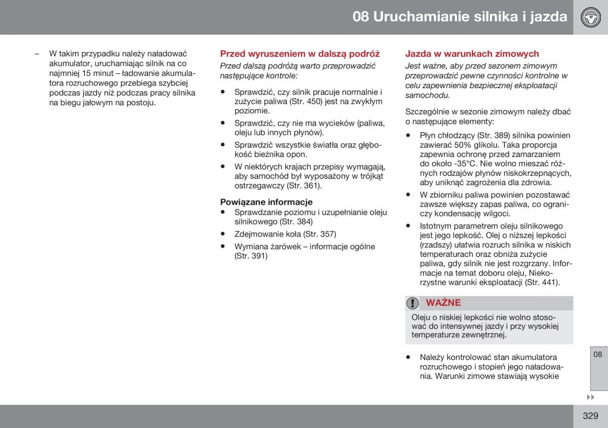 Volvo XC70 Cross Country II 2 instrukcja obslugi / page 331