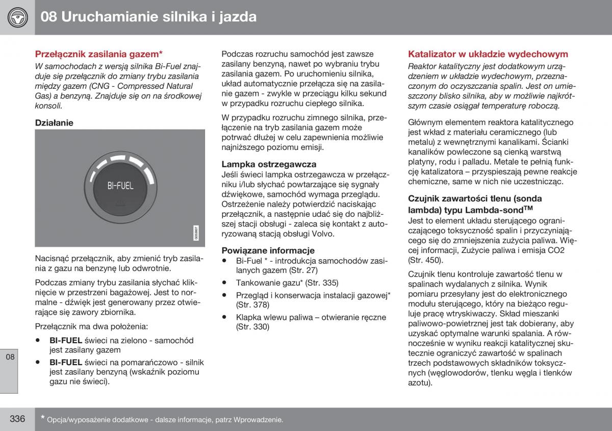 Volvo XC70 Cross Country II 2 instrukcja obslugi / page 338