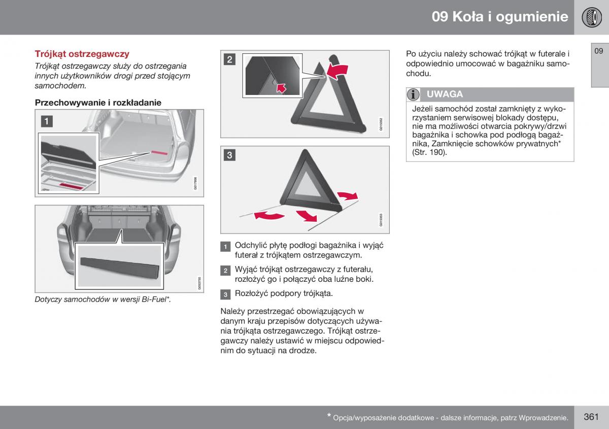 Volvo XC70 Cross Country II 2 instrukcja obslugi / page 363